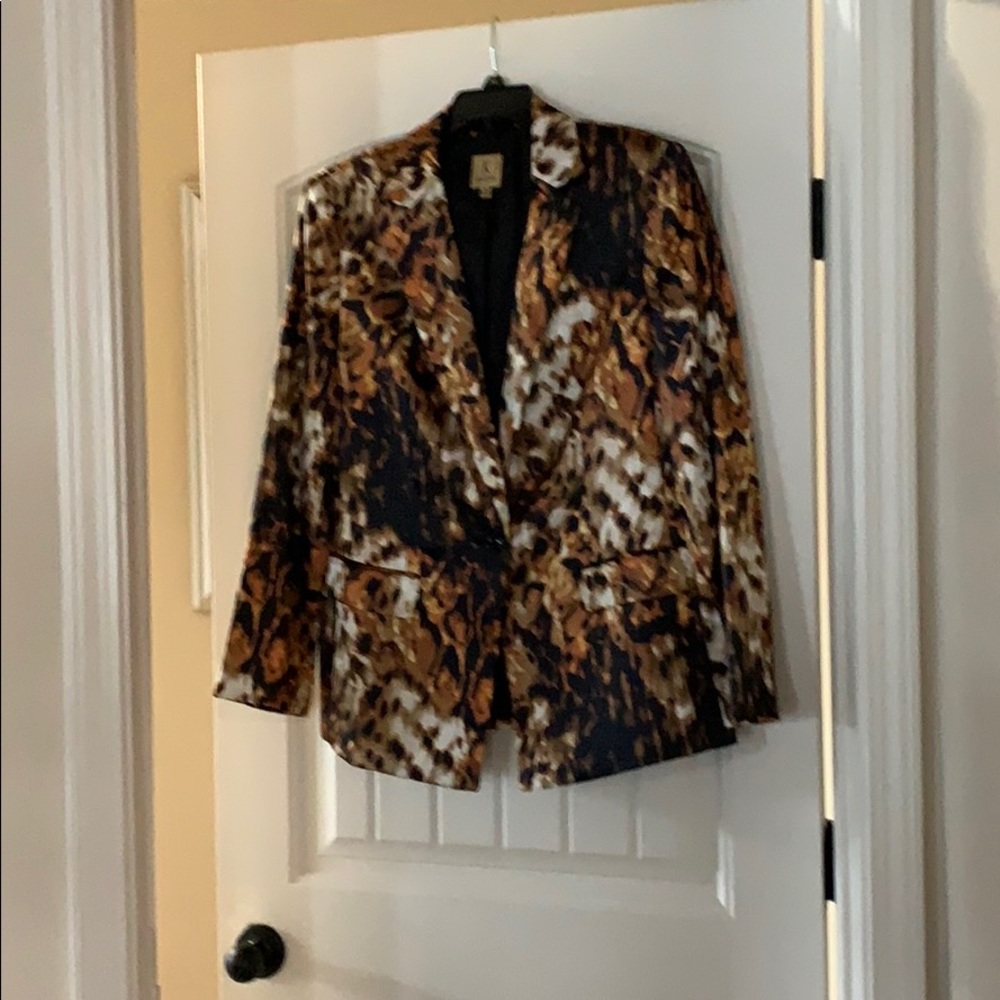 Leopard blazer